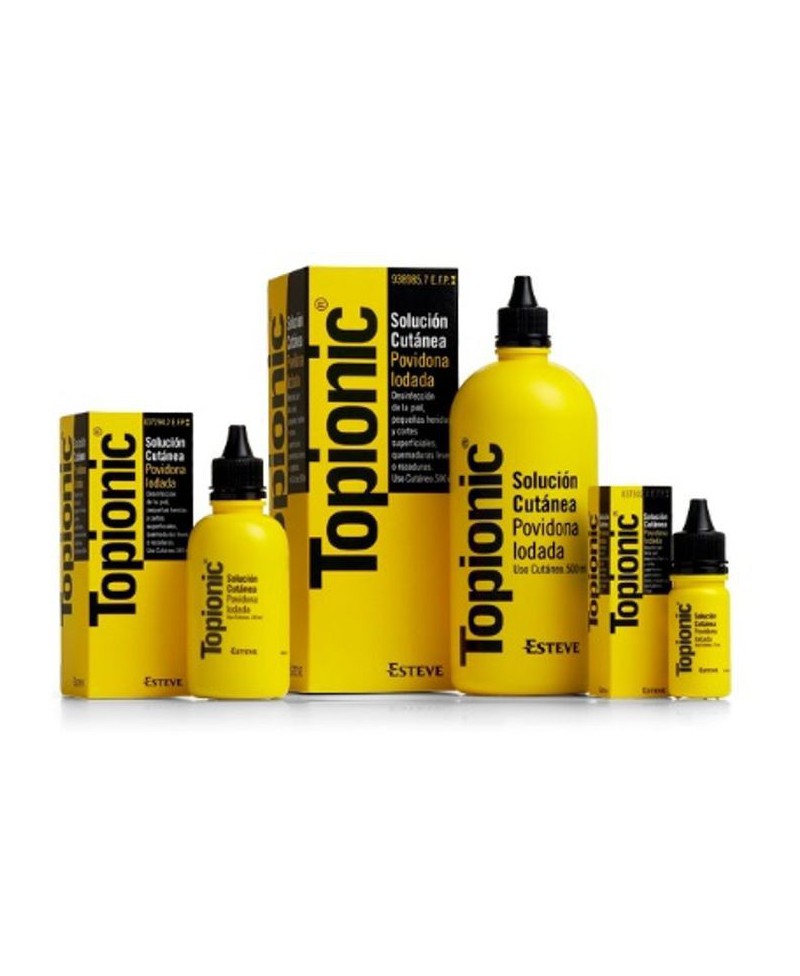 TOPIONIC 100 MG/ML SOLUCION CUTANEA, 1 FRASCO DE 25 ML